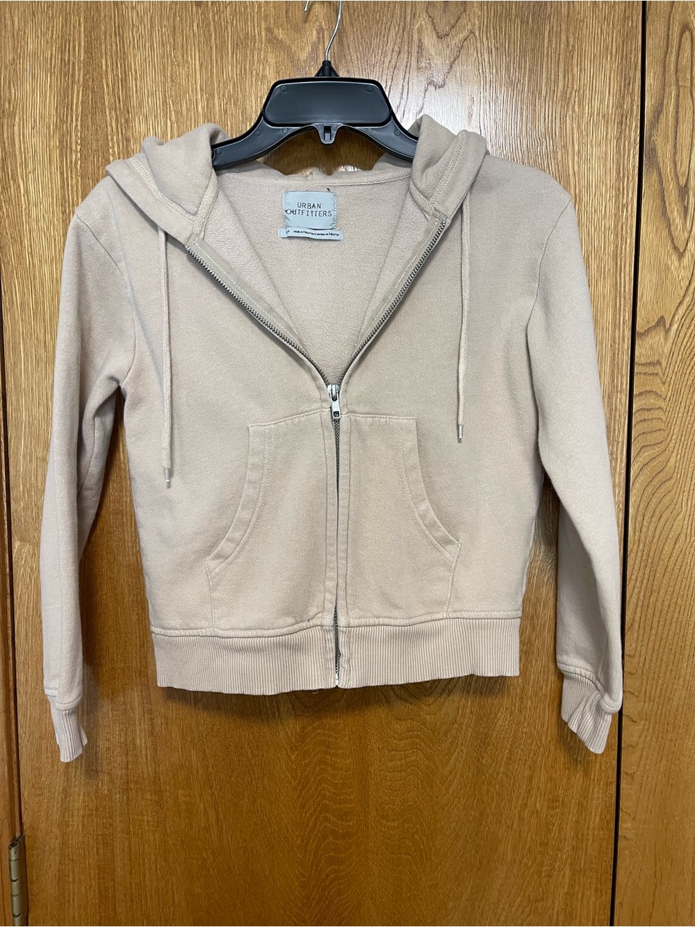 Urban Outfitters Kids Zip Hoodie in Light Beige